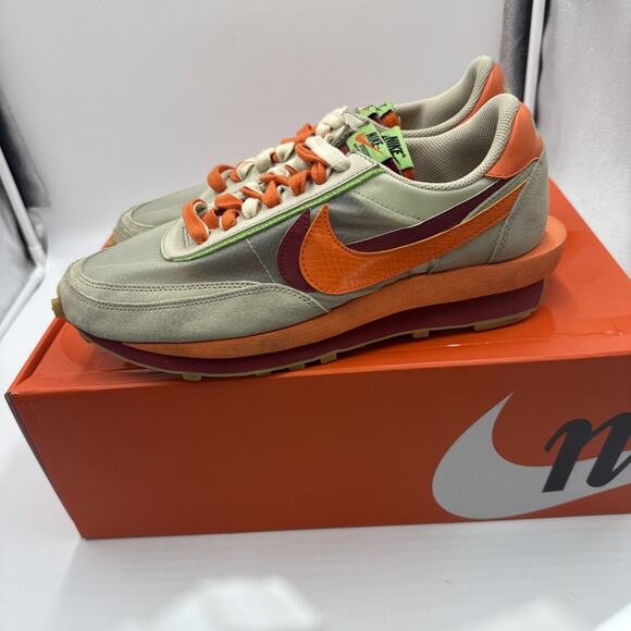 Size 11 - Nike sacai x Clot x LDWaffle Net Orange Blaze BS818 main image 7